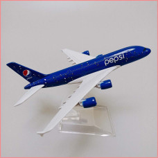pepsi airplane model 16cm, metal with stand