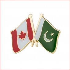 Pakistan Canada flag, lapel pin