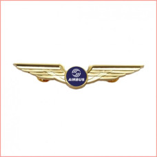 Airbus Wing, 60mm width, pilot gift, colour: golden
