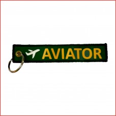 Aviator luggage tag, printed, double sided