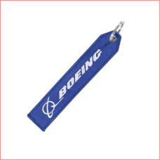 Boeing embroidery tag,  keychain, both sides