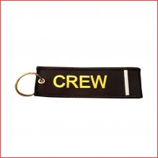 Crew 1 bar luggage tag, embroidery keychain, double sided