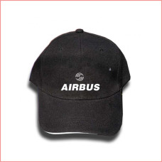 Airbus cap, black with white printing, imported, high quality