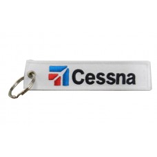 Cessna tag, embroidery keychain, double sided