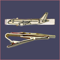 Tie Pin, Golden, airplane theme, pilot gift
