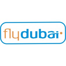 Fly Dubai Logo vinyl sticker, transparent, waterproof, 12 inch wide