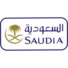 Saudia Air Logo vinyl sticker, transparent, waterproof, 12 inch wide