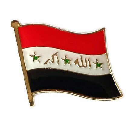 Iraq flag lapel pin