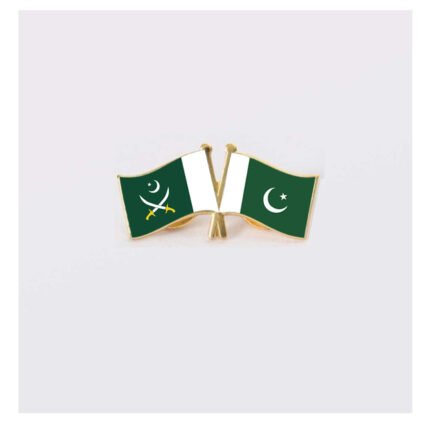 Army and Pakistan dual flag pin