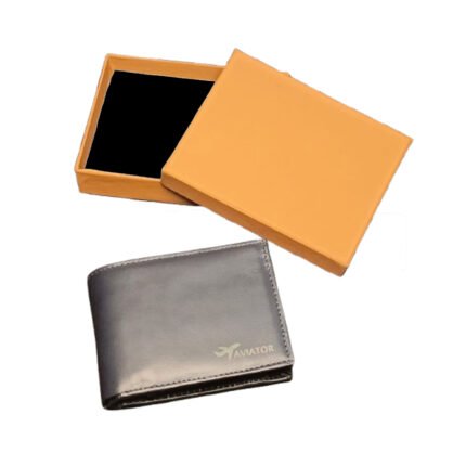 Aviator pure leather wallet, dark blue colour