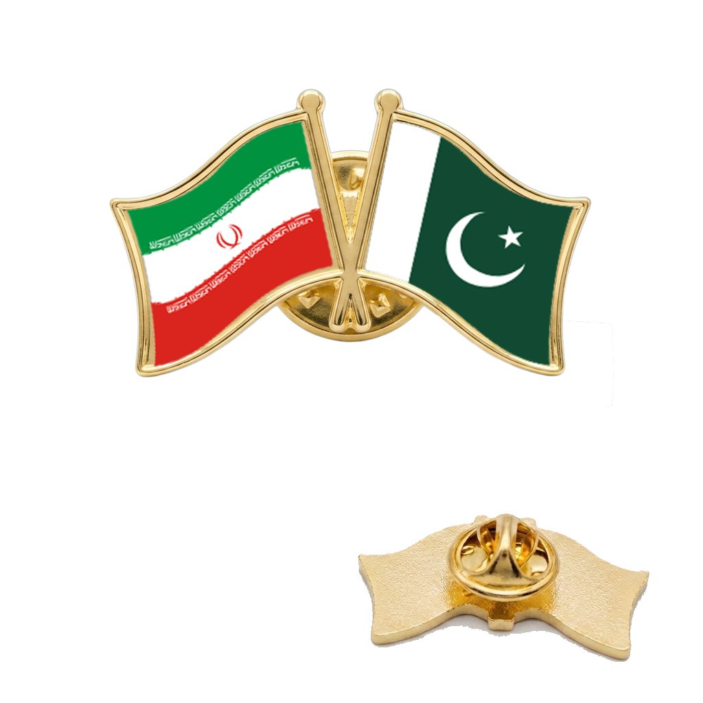 iran pakistan flag pin