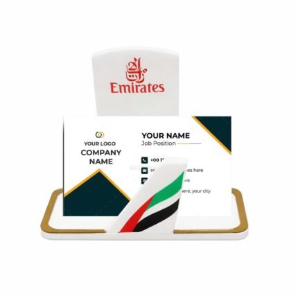 Emirates business card holder, office desk accessories