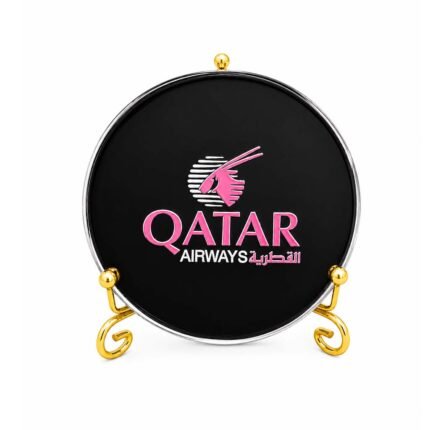Qatar Airways dispalay shield on metal stand, unique gift, office decoration (Copy)