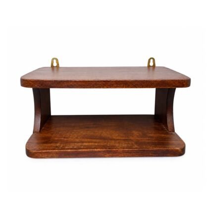 Wooden wall mounted displaay rack, 11x7x5 inch, pure sheesham wood