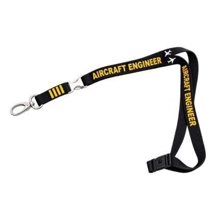 Aircraft Engineer lanyard, metal buckle, 15mm wide